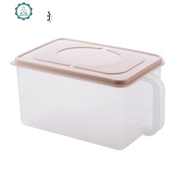 塑料带盖密封保鲜盒 厨房冰箱食品收纳盒 家用手柄大米杂粮储物盒 封后