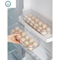 透明鸡蛋盒 家用厨房鸡蛋收纳盒保鲜盒冰箱侧存放鸡蛋格 封后