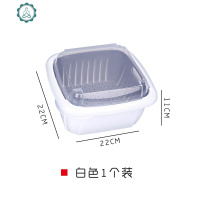 双层家用塑料沥水篮密封水果五谷杂粮厨房保鲜盒干果收纳盒带盖 封后