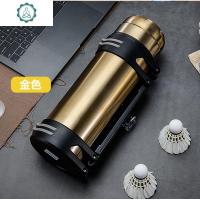 不锈钢车载大容量保温壶批量定制印字热水瓶户外便携旅行水壶刻字 封后 1600金色