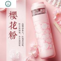 茶水分离泡茶杯保温杯男便携水杯女士花茶杯过滤随行水杯 封后 橄榄绿加玻璃杯