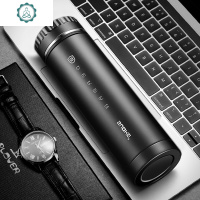 智能不锈钢保温杯男大容量男士便携水杯子创意个性泡茶杯刻字 封后 雅士银500-免费刻字