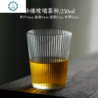 竖纹玻璃杯家用北欧简约杯子ins风耐热茶杯透明创意酒杯 封后 9778光柱杯300ML