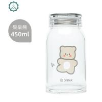 韩国网红ins风学生水杯创意简约清新便携森系可爱少女心玻璃杯子 封后 呆呆熊