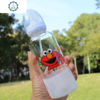 成人奶瓶玻璃杯少女创意可爱学生水杯ins风韩国网红卡通个性便携 封后 奇异果300ml