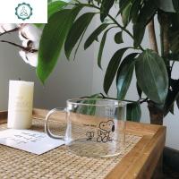 史努比同款玻璃早餐杯ins带把手大容量带盖小众水杯niceday 封后 史路比早餐杯玻璃杯