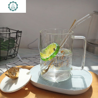 立体皇冠金色玻璃杯水杯少女学生可爱小清新文艺杯子 封后 星星皇冠带盖勺送吸管