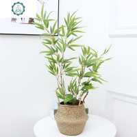 大型仿真植物室内装饰塑料假树旅人蕉龟背盆栽摆件绿植落地盆景 封后 90cm王子旅人蕉+篮(款)