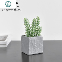 仙人掌盆栽摆件仿真绿植桌面室内假花多肉植物ins北欧装饰品摆设 封后 小号方盆8头仙人柱仿真植物