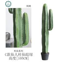 北欧家居仿真绿植仙人柱盆栽沙漠植物服装店商铺造景装饰品摆件 封后 E款仙人柱仙踪绿168CM仿真植物