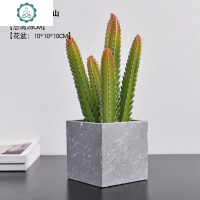 仿真植物装饰假花摆件ins风北欧盆栽绿植室内客厅多肉小盆景室内 封后 大号圆盆三节柱圆盆