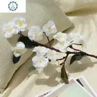 仿真梅花枝樱花花枝客厅腊梅假花禅意陶瓷花瓶插花摆放装饰品 封后 粉色(一枝价)仿真植物