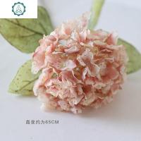 莫兰迪大朵水墨绣球假花仿真花摆件家居饰品美式装饰花 封后 水墨绣球粉色仿真植物