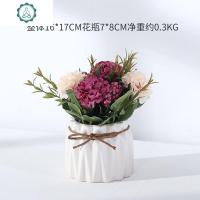 ins北欧假花仿真花客厅摆设餐桌装饰绿植物室内花卉假盆栽小摆件 封后 白盆花艺仿真植物