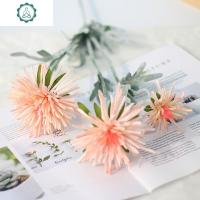 仿真花明制汉服头饰花新款蟹爪菊花婚庆室内装饰吊顶婚礼雏菊假花 封后 香槟色仿真植物