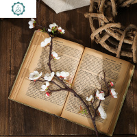 仿真梅花枝干花桃假花摆件树枝腊梅花束客厅禅意花艺摆设插花装饰 封后 大理石纹A款仿真植物