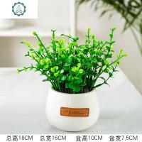 仿真植物小盆栽摆件客厅茶几装饰塑料假花仿真花套装摆设北欧盆景 封后 尤加利盆栽