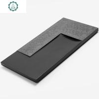 天然乌金石茶盘简约家用石头茶台大小号排水功夫茶具托盘茶海创意 封后 凯旋90*40*3CM