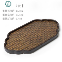 单层宋席重竹办公室干泡竹制席面茶具茶盘功夫茶托小号户外 封后 席面-宋席方形