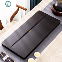 整块实木茶盘家用乌金石茶台功夫茶具大小号茶海客厅简约中式托盘 封后 随缘(60*32*3cm)