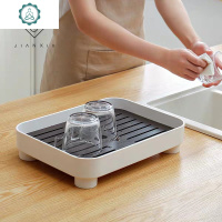 现代简约茶盘家用干泡小茶台飘窗客厅茶具日式茶托盘圆方形储水茶 封后 圆形纯白茶托盘