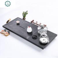 整块天然乌金石茶盘底部上水全自动电磁炉一体式家用简约茶台整套 封后 默认发桶装水要接净水器联系客服茶具