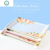 欧式茶具陶瓷茶盘茶托 英式下午茶茶盘托盘带脚咖啡具置物盘 封后 蓝色妖姬平底茶盘