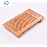 竹子茶盘家用抽屉储水式托盘功夫茶具竹制茶台小号长方形简约日式 封后 新款中平板