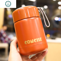 泡枸杞真空保温杯女士便携小巧简约文艺纯色韩式迷你潮水杯子男女 封后 红色3007A1