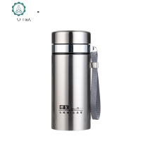 大容量不锈钢保温杯男女户外便携水杯1000旅行车载带滤网茶杯子 封后 级加厚600+杯套+刷