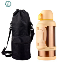 特大保温水壶户外5大容量家用旅行车载不锈钢保温杯子4热水瓶 封后 金色3000送刷子+壶套