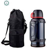 特大保温水壶户外5大容量家用旅行车载不锈钢保温杯子4热水瓶 封后 黑色3000送刷子+壶套