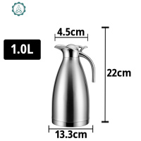 1-2不锈钢内胆保温壶家用欧式304保温瓶真空热开水瓶暖壶 封后 1本色(银色)真空壶