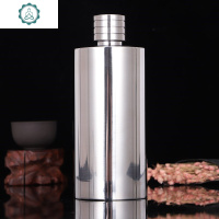 简便设计不锈钢道具家具多样式酒瓶迷你家居酒壶随身创意造型通 封后 1斤圆柱酒壶-抛亮+1漏斗+2酒-904酒具