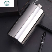 简便设计不锈钢道具家具多样式酒瓶迷你家居酒壶随身创意造型通 封后 2斤圆柱酒壶-抛亮+1漏斗+2酒-19Y