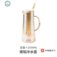 北欧冷水壶家用加热装水玻璃壶ins果汁壶凉水杯水具套装花果茶具 封后 单壶