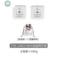 保温饭盒上班族分隔型沙拉餐盒套装双层日式便当盒学生 封后 THEUNCHBOX两件套(赠筷勺)+饭盒袋