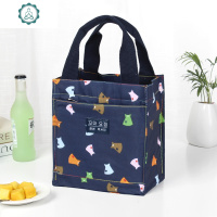 保温饭盒袋加厚铝箔防水帆布放饭盒包手拎包带餐盒便当袋子手提袋 封后 五彩裙