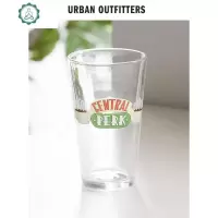 美式印花玻璃杯 潮牌家居经典款敞口啤酒杯UO 封后