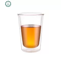 kronos玻璃杯双层咖啡杯耐热果汁饮料冷饮甜品茶杯家用 封后 CAST290ml