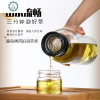 超大容量玻璃杯水杯男2000ml茶水分离泡过滤便携家用随手杯子 封后 1500ml