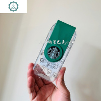 杯子2020夏季树懒拉美风格可爱小熊造型牛奶杯吸管玻璃水杯 封后 290ml小熊塑料旋转吸管杯