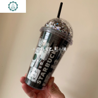 杯子2020夏季树懒拉美风格可爱小熊造型牛奶杯吸管玻璃水杯 封后 473ml3d漫画塑料吸管杯