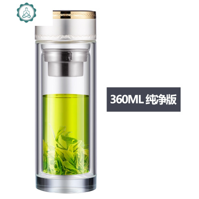 毕业生送老师玻璃水杯水晶杯带把手同学聚会茶杯刻字定制 封后 360ML纯净版玻璃杯