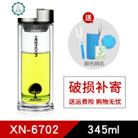 双层玻璃杯 男女车载水晶泡花茶水杯子透明加厚保温带盖茶漏 封后 345ml专柜版礼盒装