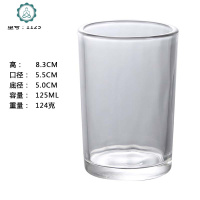钢化玻璃杯啤酒杯KTV酒杯直身玻璃杯子80/100/125ml白酒耐热水杯 封后 1125钢化杯120ml(20个)
