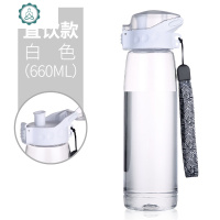 成年吸管杯子儿童挂绳防尘盖水杯大人夏季运动简约塑料便携ins风 封后