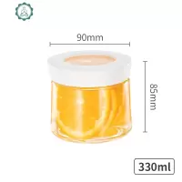 百香果密封罐蜂蜜柠檬罐食品级玻璃果酱瓶带盖泡菜坛子 封后 2号-330白