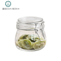 厨房密封罐玻璃罐子带盖玻璃瓶蜂蜜罐头瓶五谷杂粮瓶子家用储物罐 封后 450