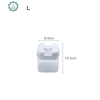 厨房密封罐 易扣罐透明杂粮收纳罐食品干果零食罐塑料奶粉储物罐 封后 方形1号罐(容量0.5)
